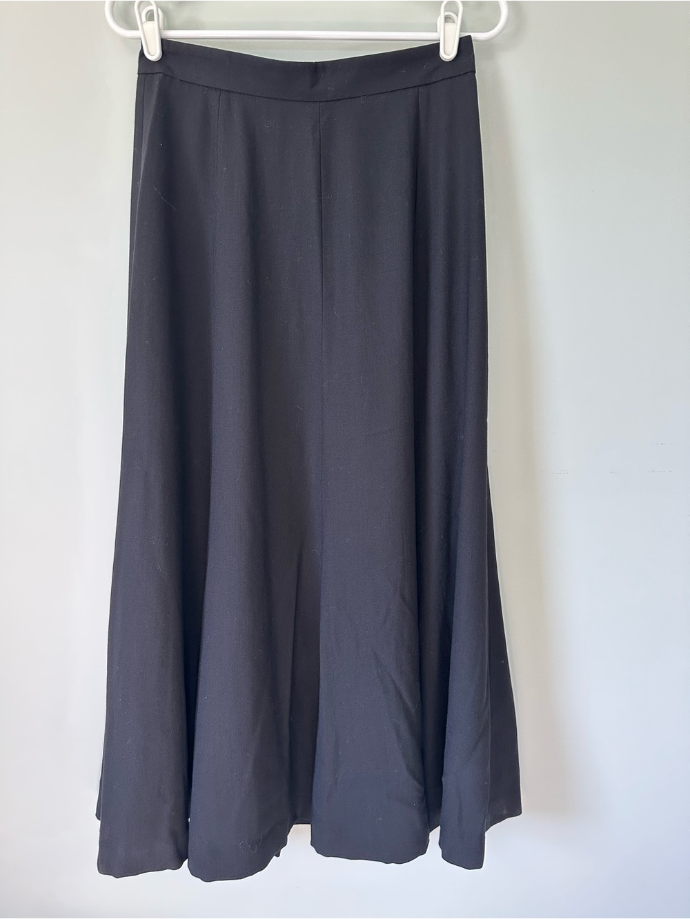 J. Peterman 3-season wool midi skirt 8